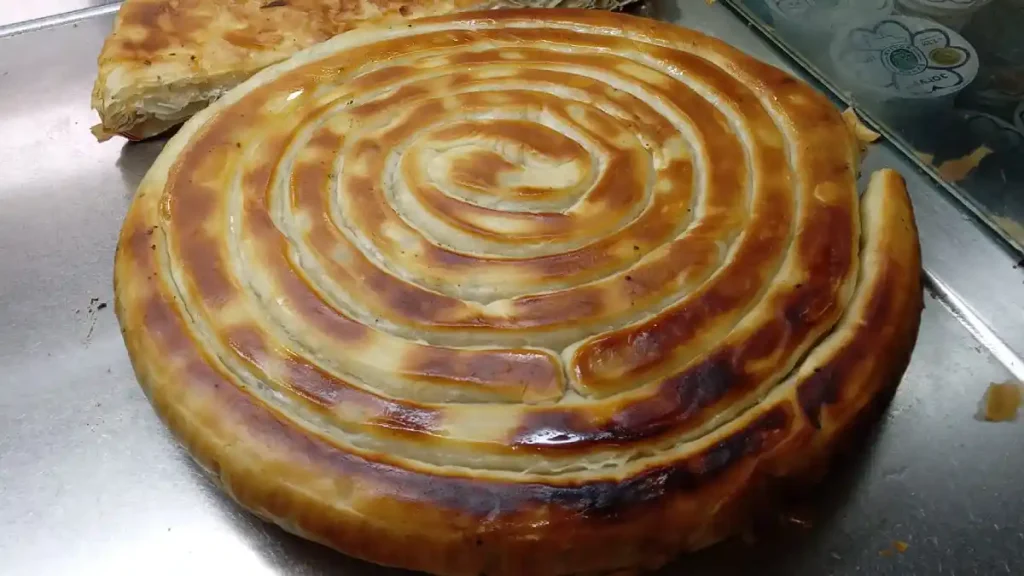 Burek Mirela Kumanovo meat burek fresh from oven